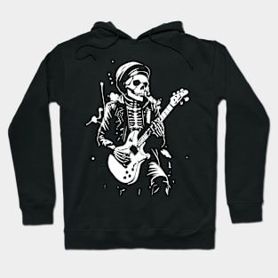 skeleton plays rock Hoodie